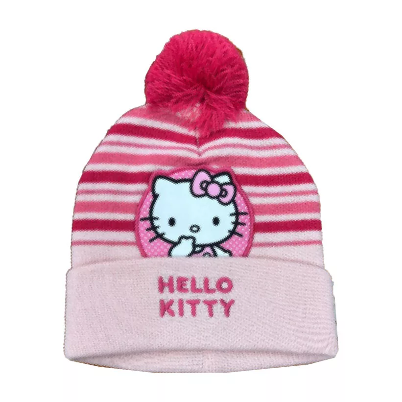 Čiapka HELLO KITTY pásik