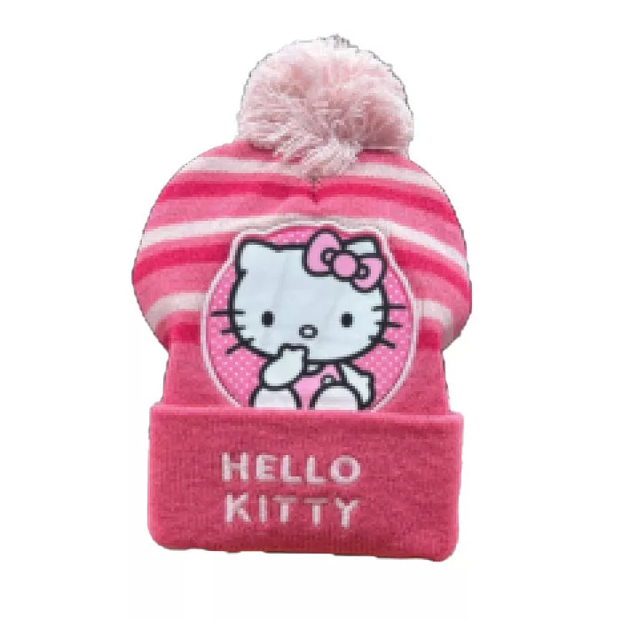 Čiapka HELLO KITTY pásik 01