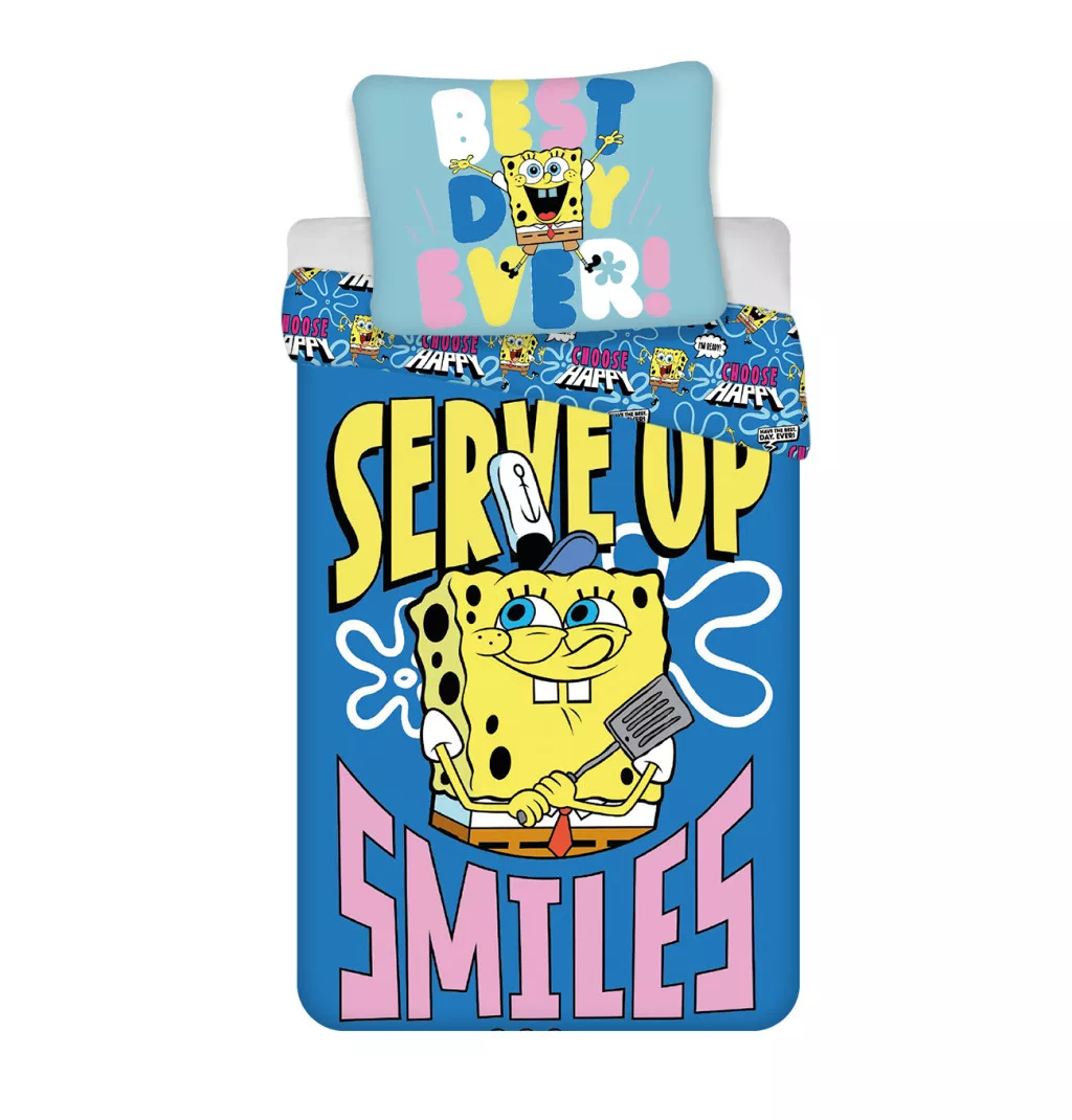 Obliečky 140x200 SPONGEBOB best day