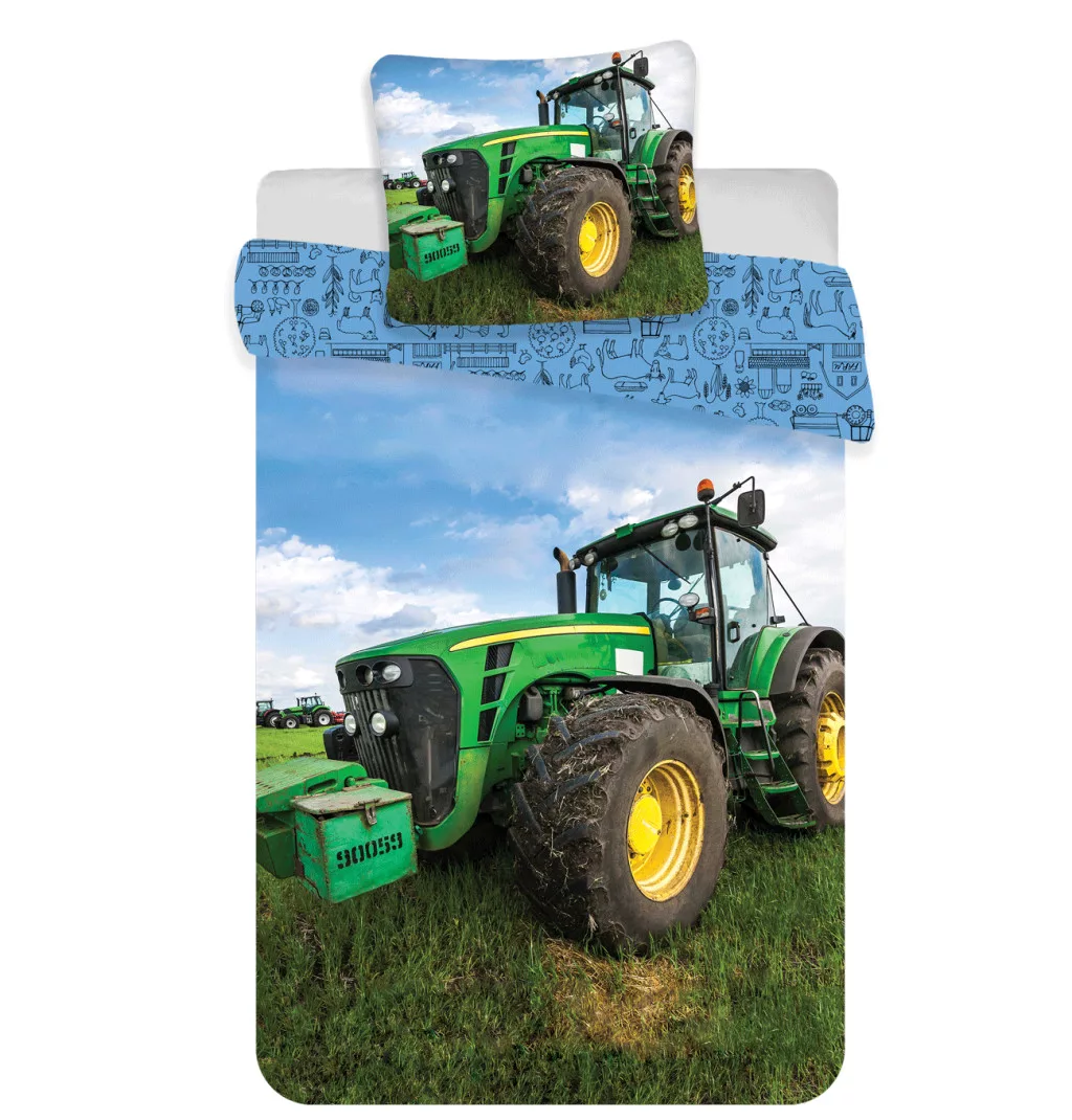 Obliečky 140x200 TRAKTOR tráva