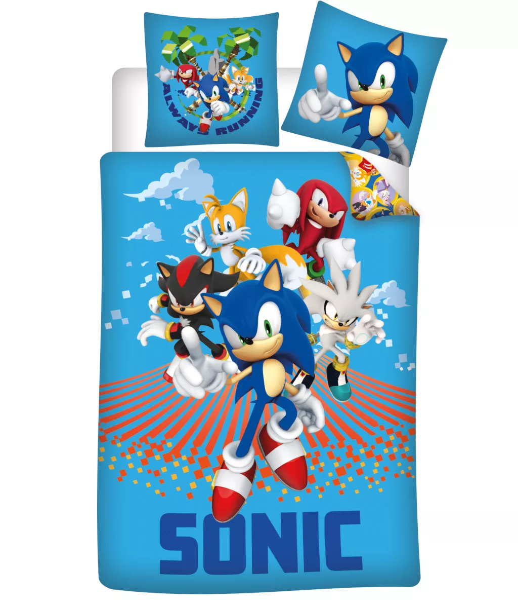 Obliečky do postieľky 100x135 SONIC ježkovia