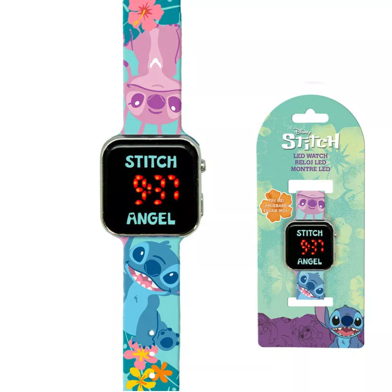 Digitálne LED hodinky LILO A STITCH angel