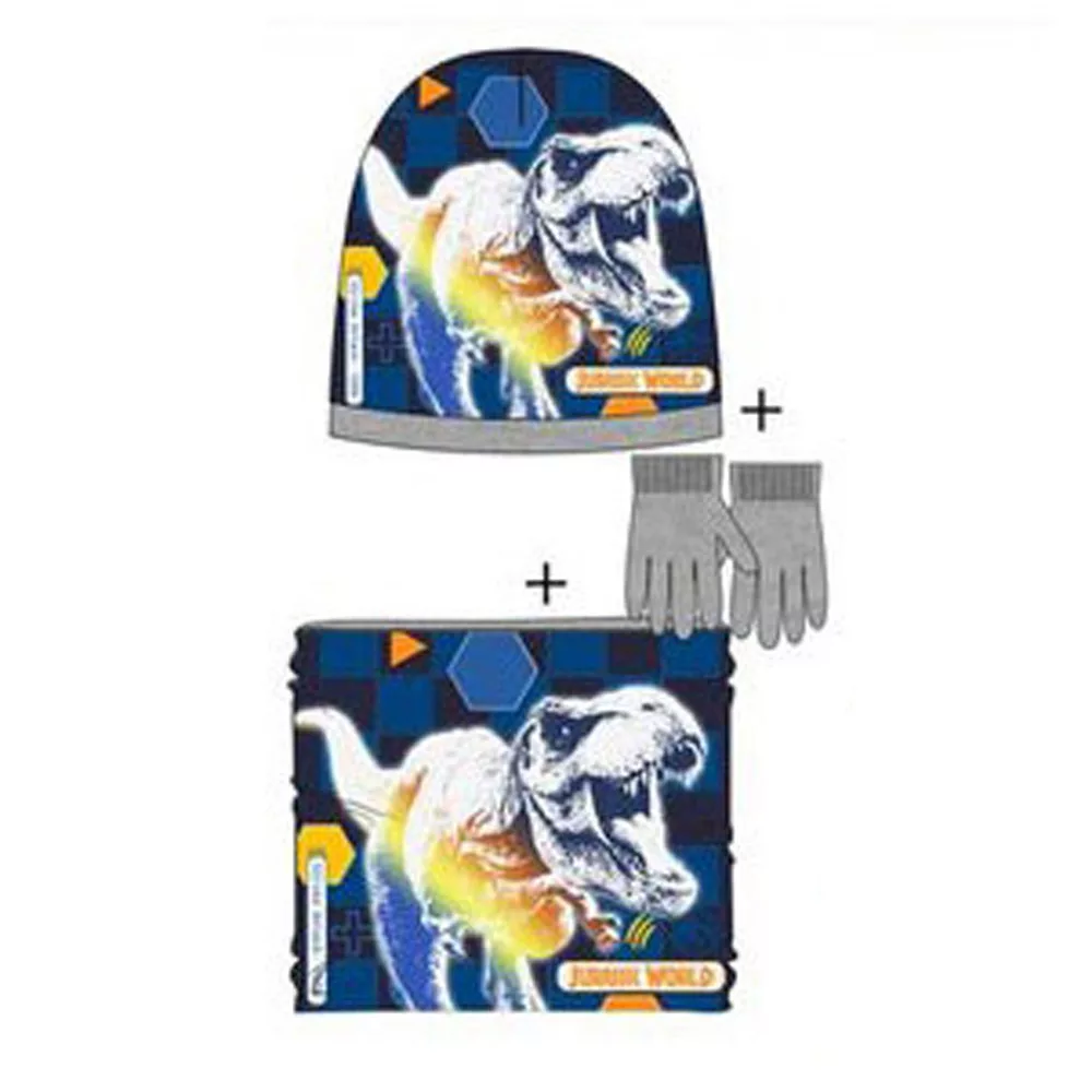 Detská jesenná sada JURSKÝ SVET šedá - č.52