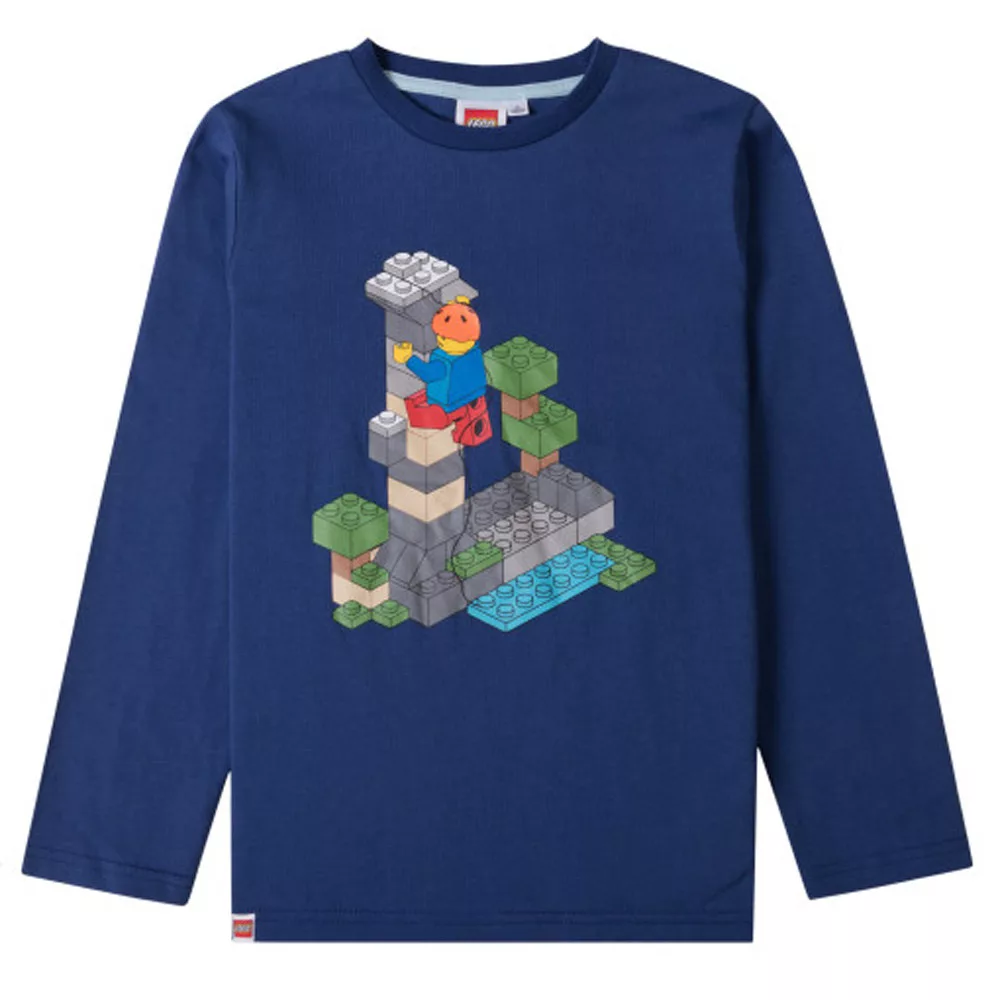 Tričko s dlhým rukávom LEGO modré - 4r.