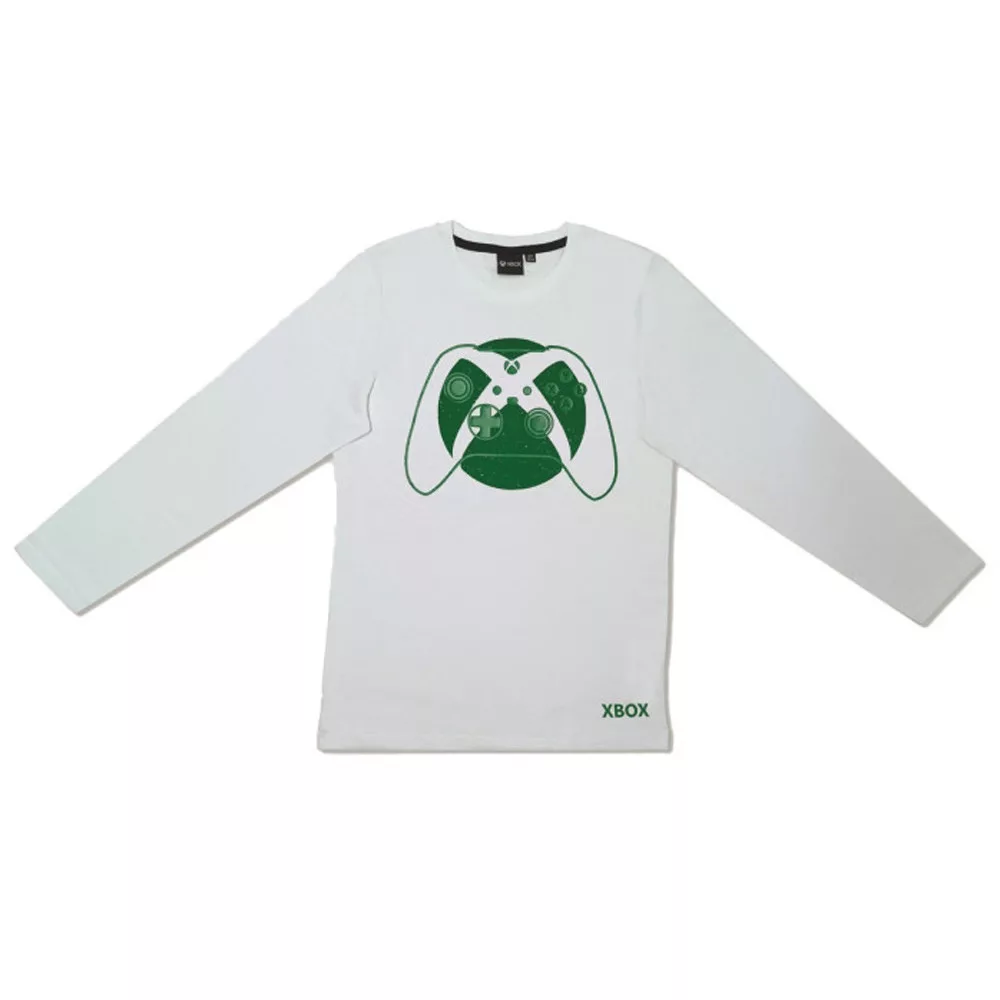 Tričko s dlhým rukávom X-BOX biele - 6r.