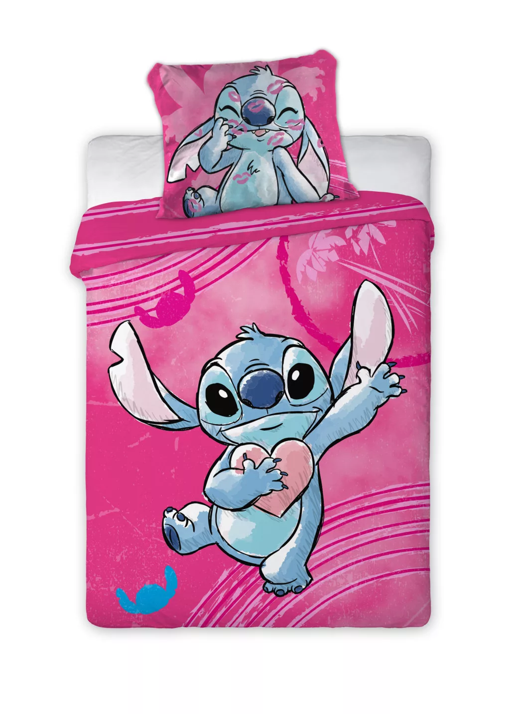 Obliečky do postieľky 100x135 LILO A STITCH pink