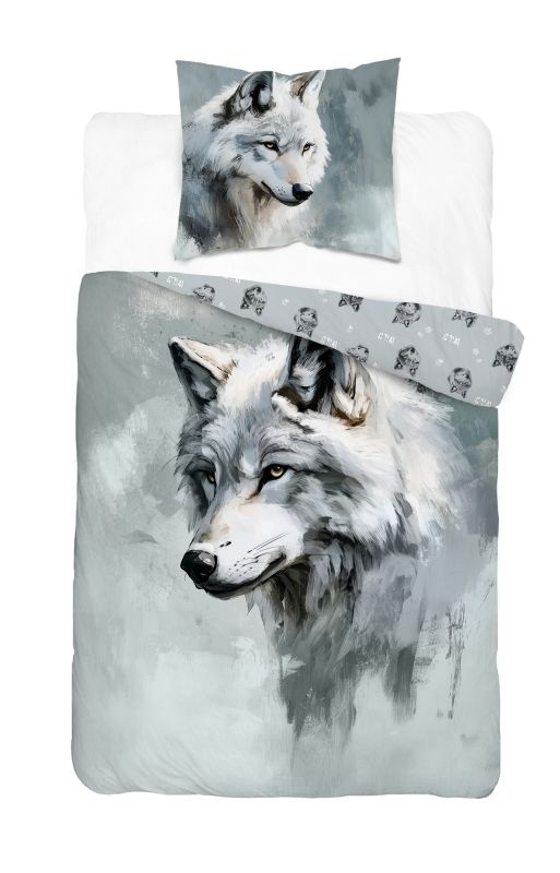 Obliečky 140x200 VLK akvarel