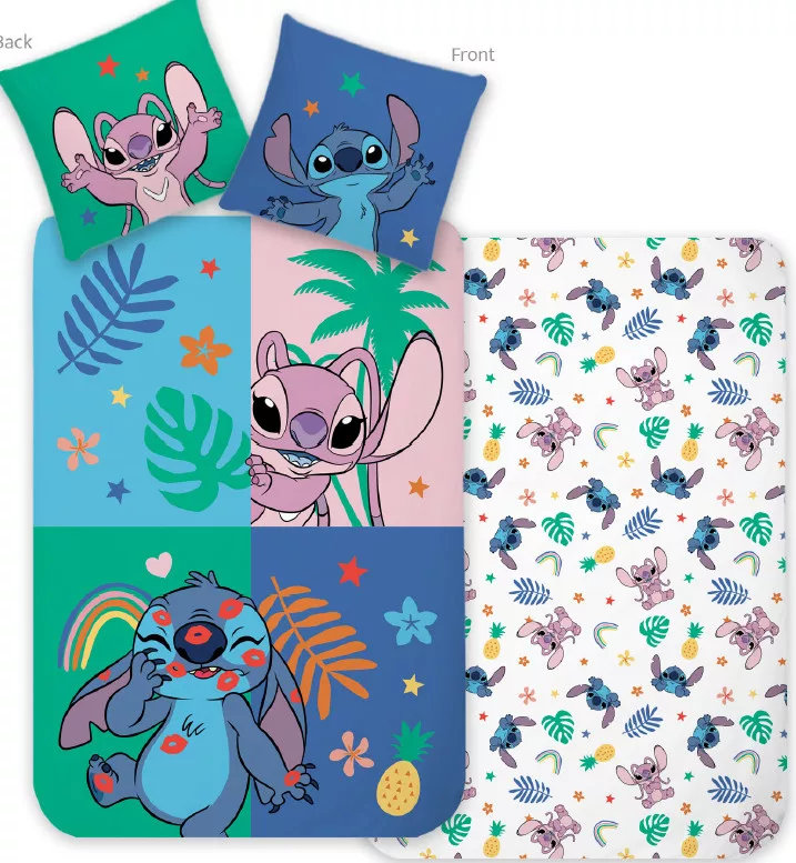 Obliečky 140x200 LILO A STITCH jungle