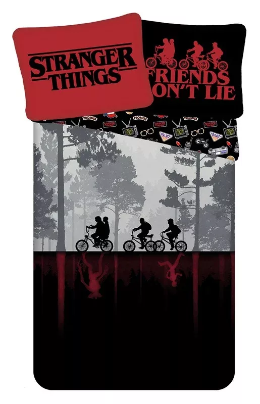 Obliečky 140x200 STRANGER THINGS bicykle