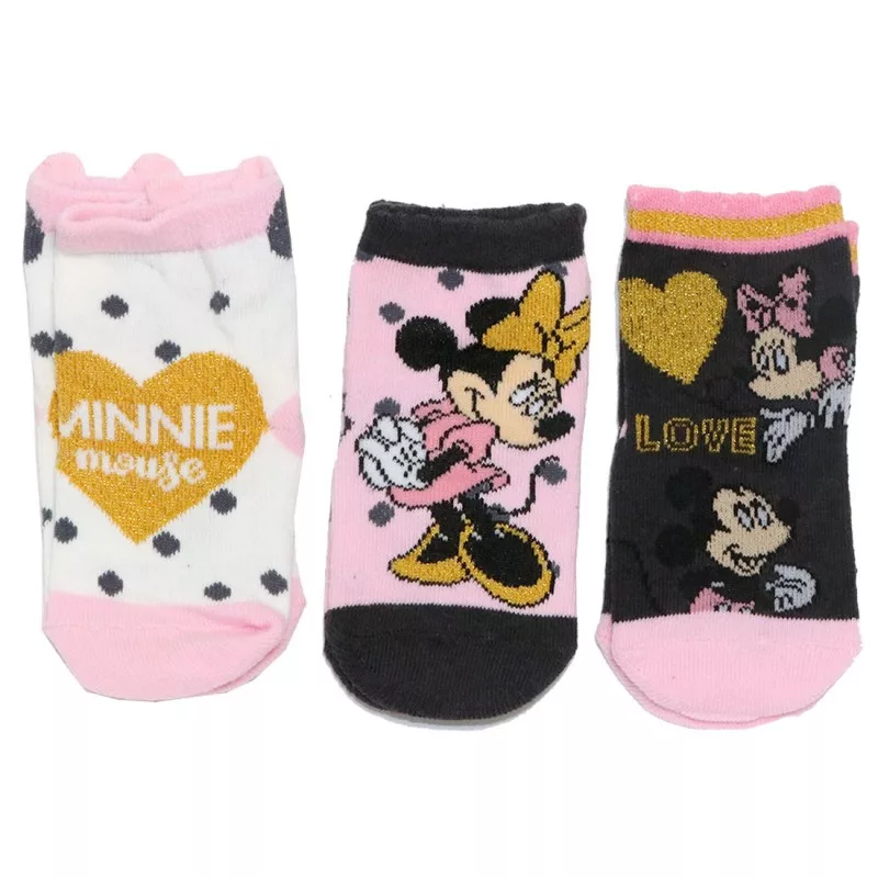 Ponožky 3ks MINNIE - 0/6m.
