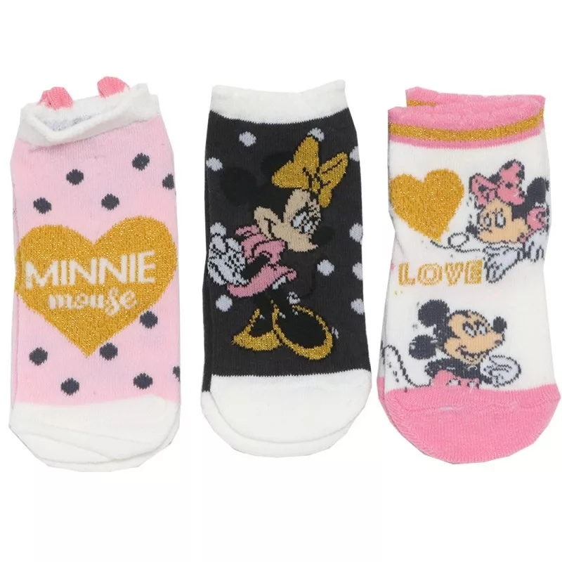 Ponožky 3ks MINNIE - 0/6m.