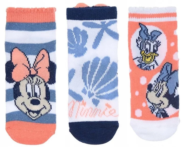 Ponožky 3ks MINNIE - 6/12m.