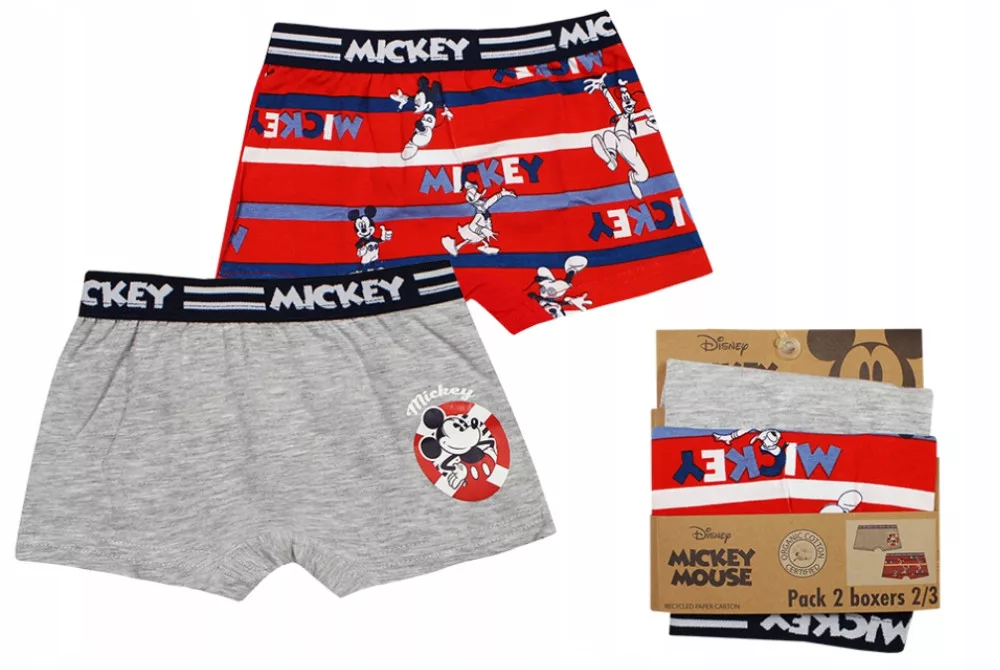 Boxerky 2ks MICKEY red - 6/8r.