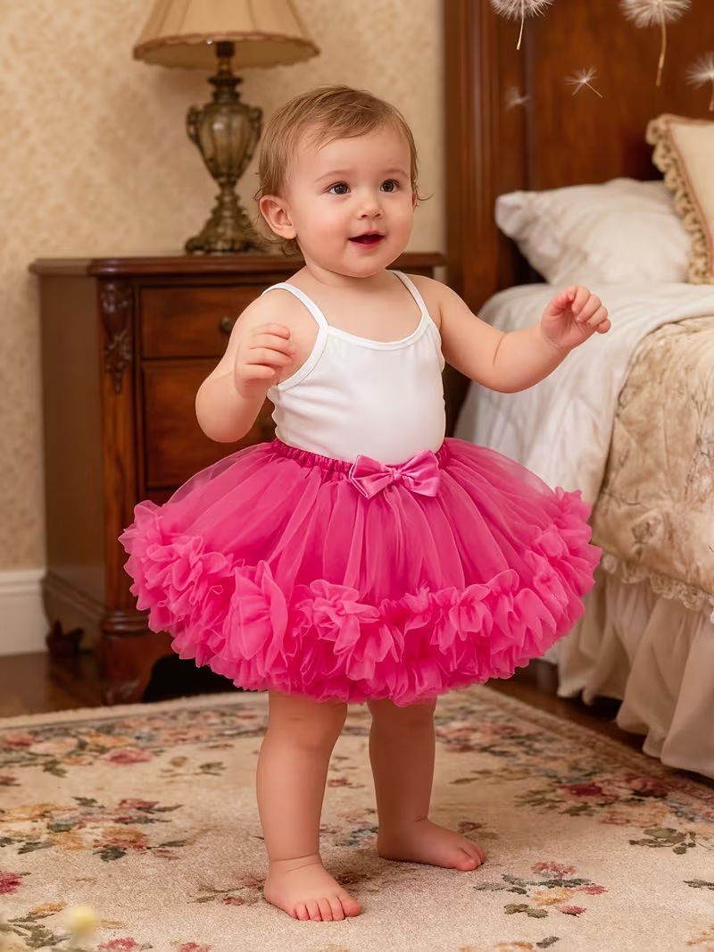 Detská tu tu Dolly sukňa BABY cyklamen - veľ.90 (1-2r.)