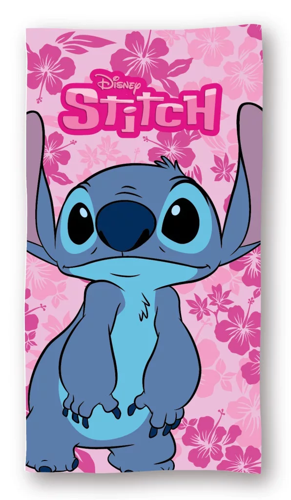 Osuška 70x140 LILO A STITCH floral - rýchloschnúca