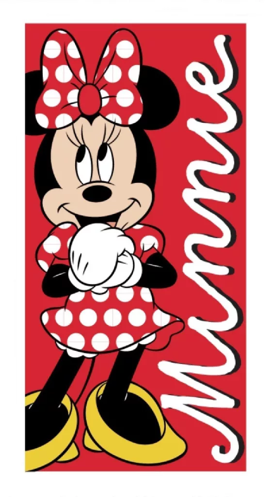 Osuška 70x140 MINNIE red - rýchloschnúca