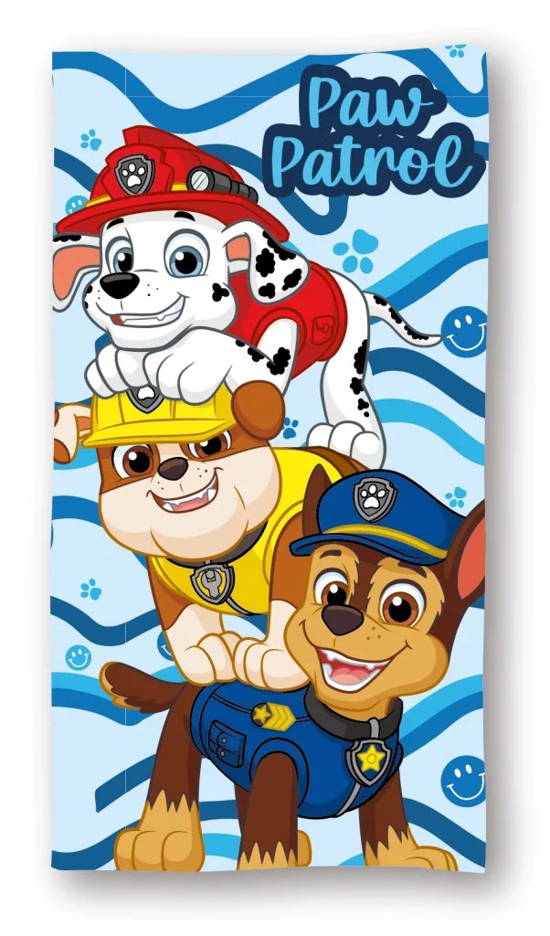 Osuška 70x140 PAW PATROL vlna - rýchloschnúca