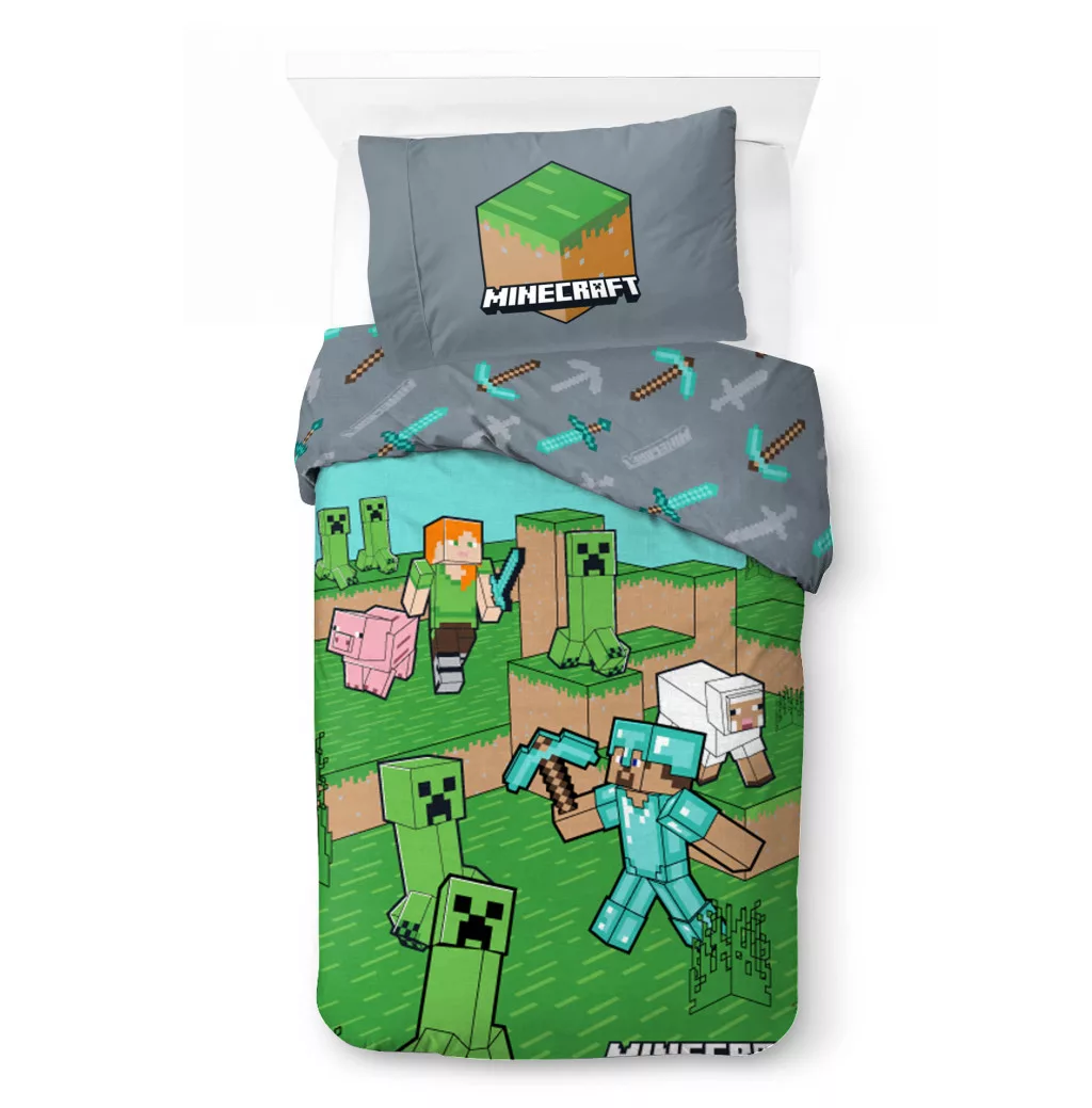 Obliečky 140x200 MINECRAFT animals