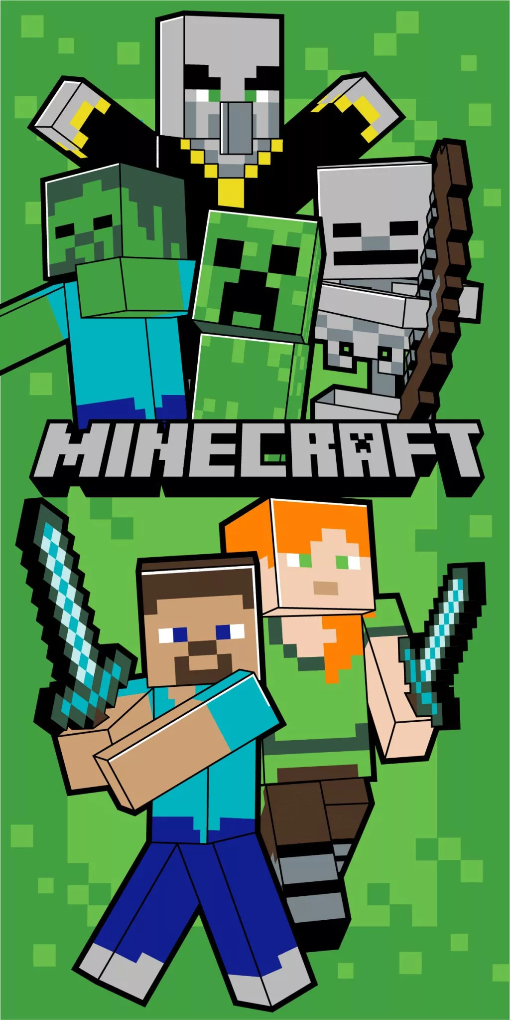 Osuška 70x140 MINECRAFT survive