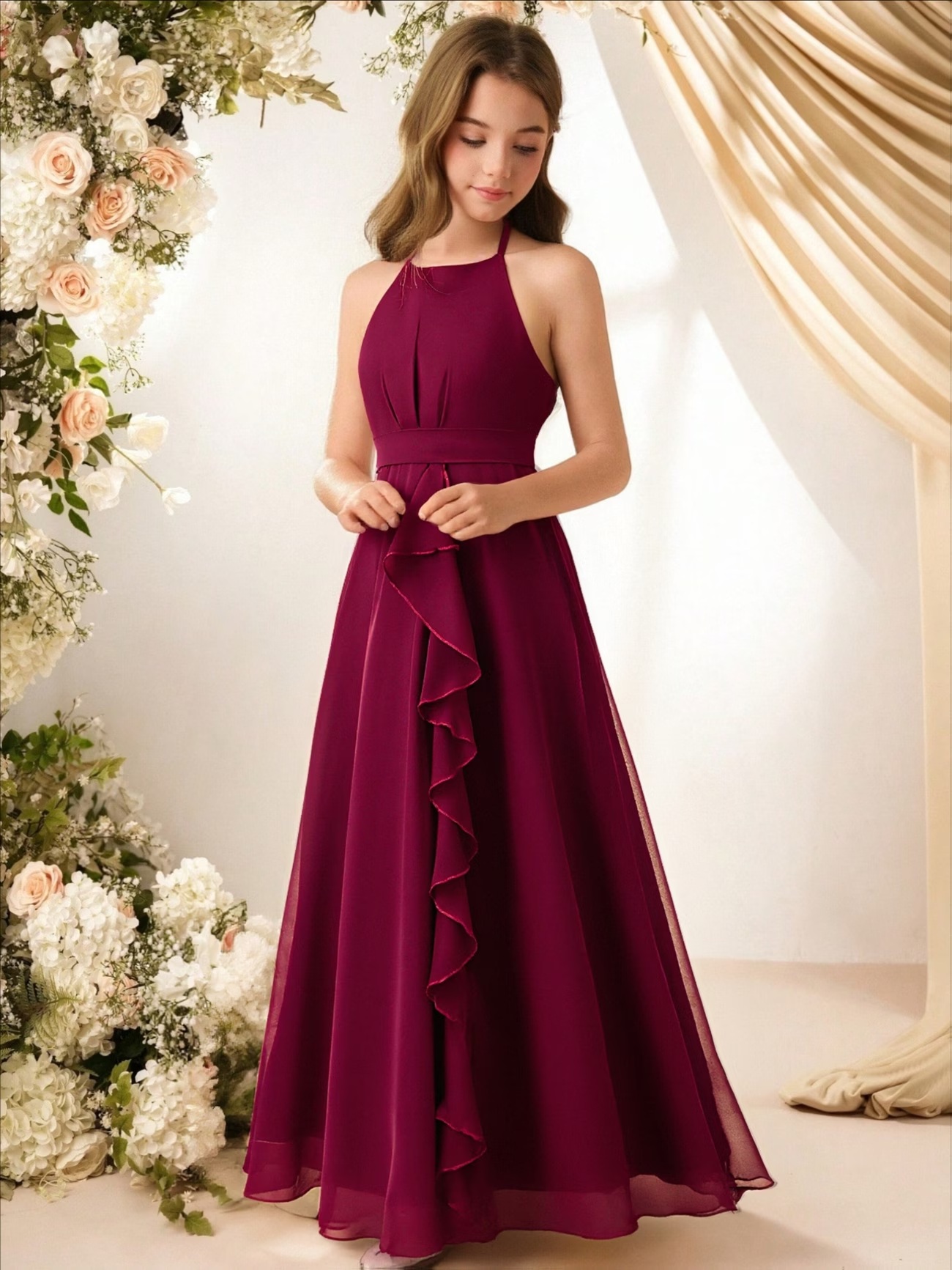 Dievčenské spoločenské šaty model TAMI veľ.128-150 (9-12r.)