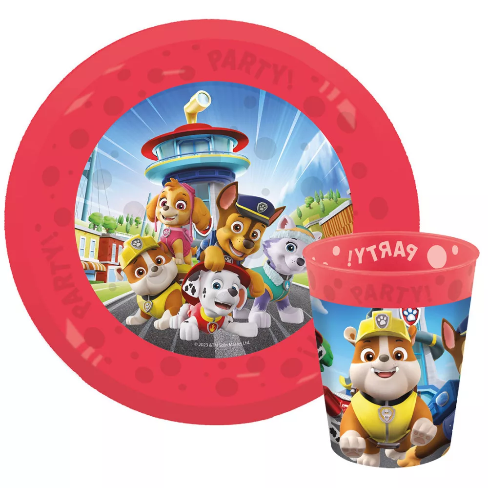 Plastový set PAW PATROL červený
