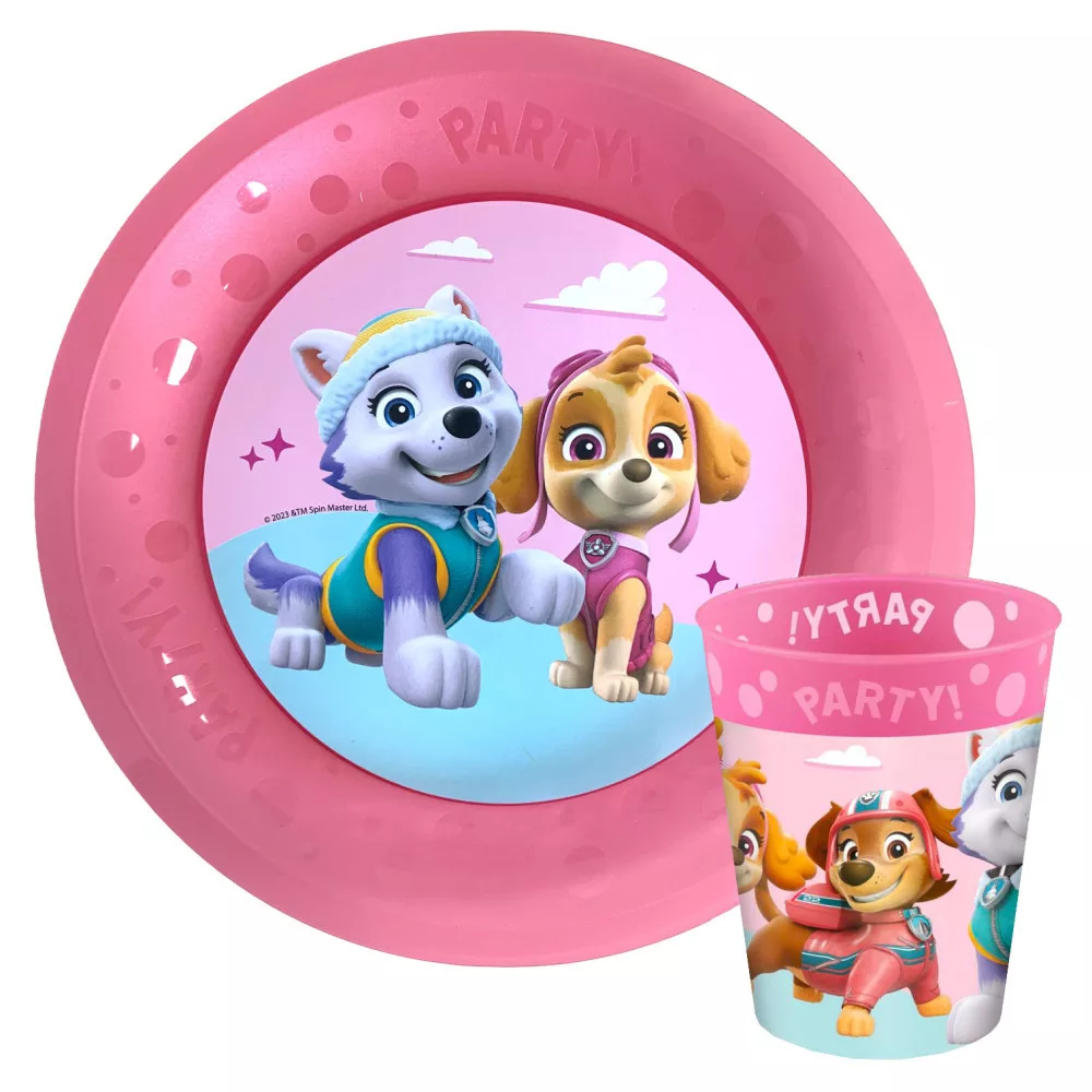 Plastový set PAW PATROL ružový