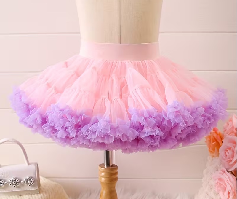 Detská tu tu Dolly sukňa (3-4r.) - ružovo-fialková