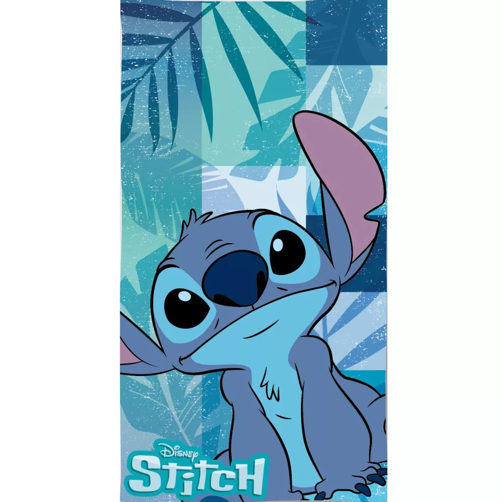 Osuška 70x140 LILO A STITCH blue leaf - rýchloschnúca