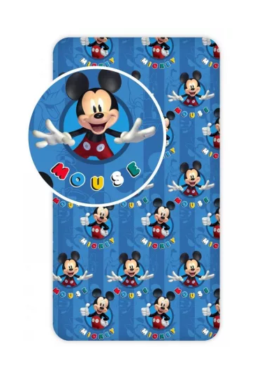 Plachta 90x200 MICKEY MOUSE modrá