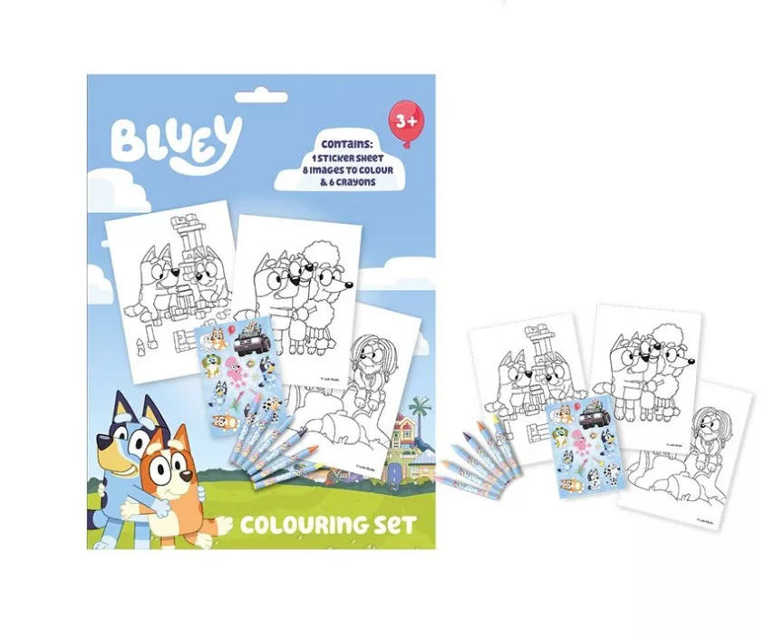 Kresliaca sada s nálepkami BLUEY