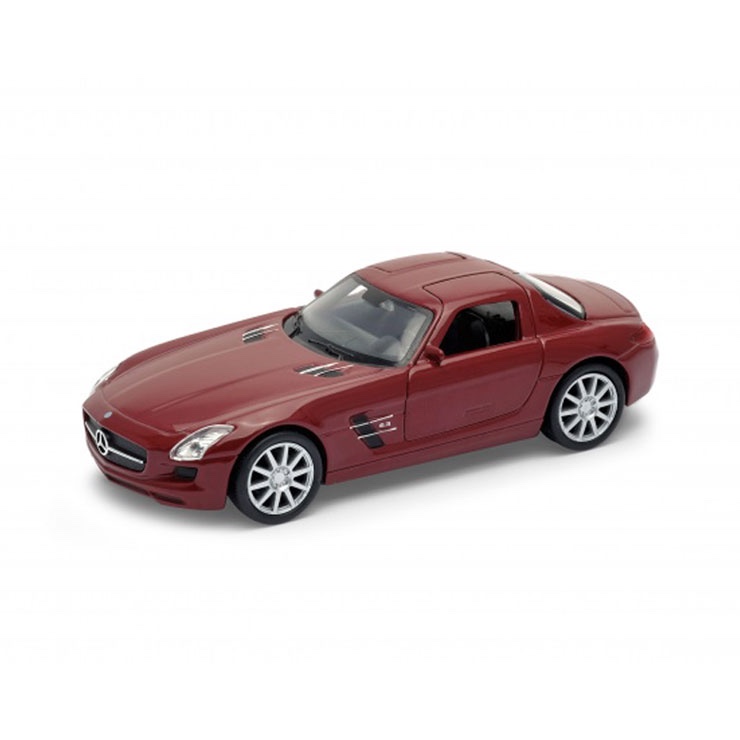Model auta 1:43 Mercedez-Benz SLS MG bordová