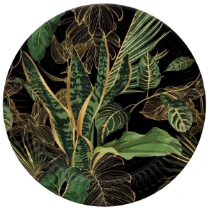 Papierový tanier 18cm FLOWER exotic