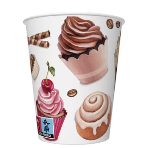 Papierový pohár 250ml DEZERTY