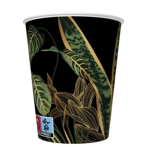 Papierový pohár 250ml FLOWER exotic