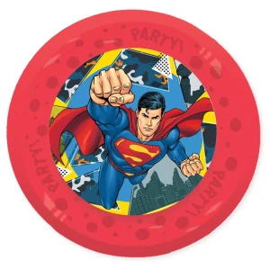Plytký tanier 4ks SUPERMAN