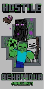Osuška 70x140 MINECRAFT hostile