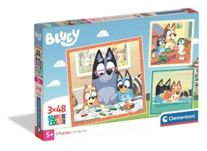 Puzzle 3x48 dielikov BLUEY play