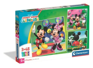 Puzzle 3x48 dielikov MICKEY club