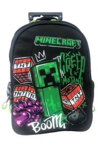 Školská taška na ťahanie MINECRAFT boom 46cm