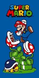 Osuška 70x140 SUPER MARIO plants (rýchloschnúca)