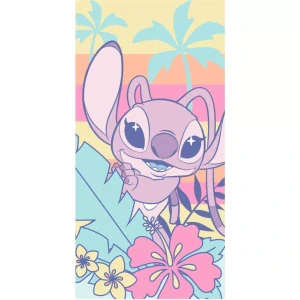 Osuška 70x140 LILO A STITCH pastel (rýchloschnúca)