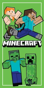 Osuška 70x140 MINECRAFT chôdza (rýchloschnúca)