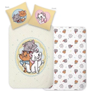 Obliečky do postieľky 100x135 MAČIČKA MÁRIA trio