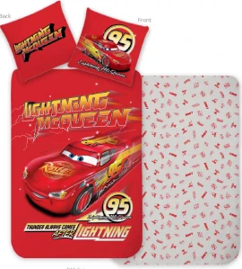 Obliečky do postieľky 100x135 CARS rýchlosť