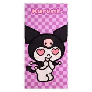 Osuška 70x140 KUROMI kocky (rýchloschnúca)