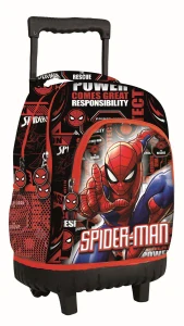 Školská taška na ťahanie SPIDERMAN bojovník 44cm