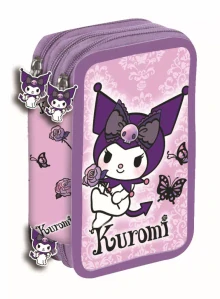 Plnený peračník (3 poschodia) KUROMI purple