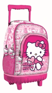 Školská taška na ťahanie HELLO KITTY pink 44cm