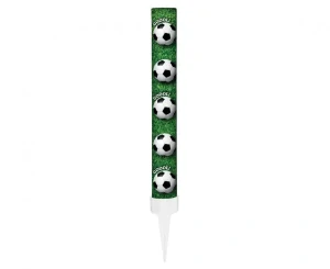Tortový zápich OHŇOSTROJ fotbal 12cm (1ks)