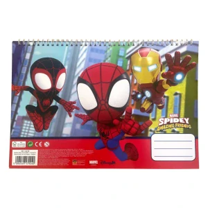 Špirálový skicár + nálepky SPIDERMAN Spidey